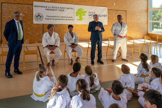 Maruyama Inspires Pupils as Swiss School Embraces Judo - Image: IJF / International Judo Federation