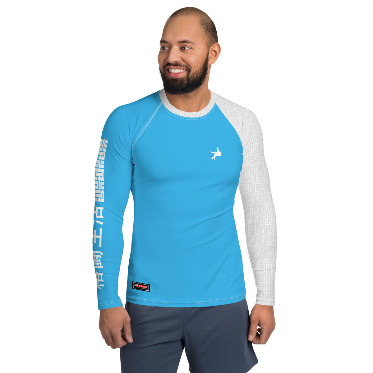 Men's Rash Guard Blue Ultimate Rash Guard 'Blue Gladiator' | JAD® – JADSports