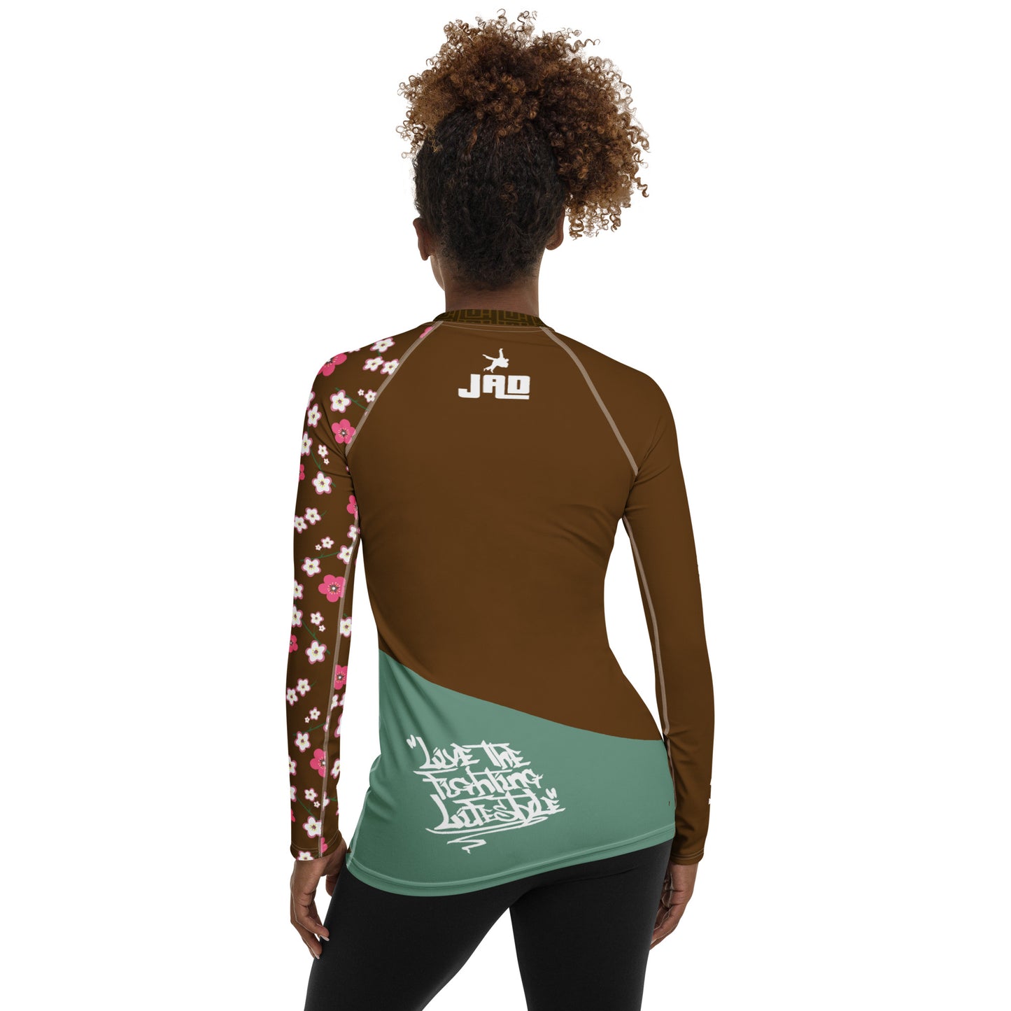 Ultimate Women's Rash Guard 'Fighting Lady Brown' | JAD®