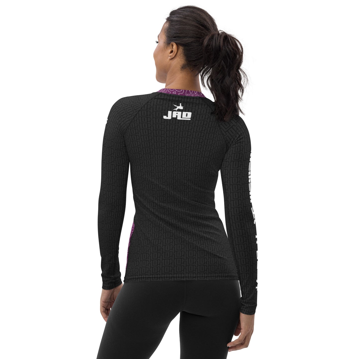 Ultimate Women's Rash Guard 'Ippon Skull Purple' | JAD®