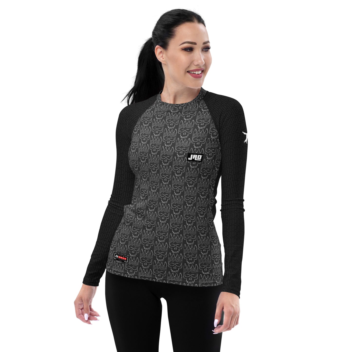 Ultimate Women's Rash Guard 'Ippon Skull Black' | JAD®