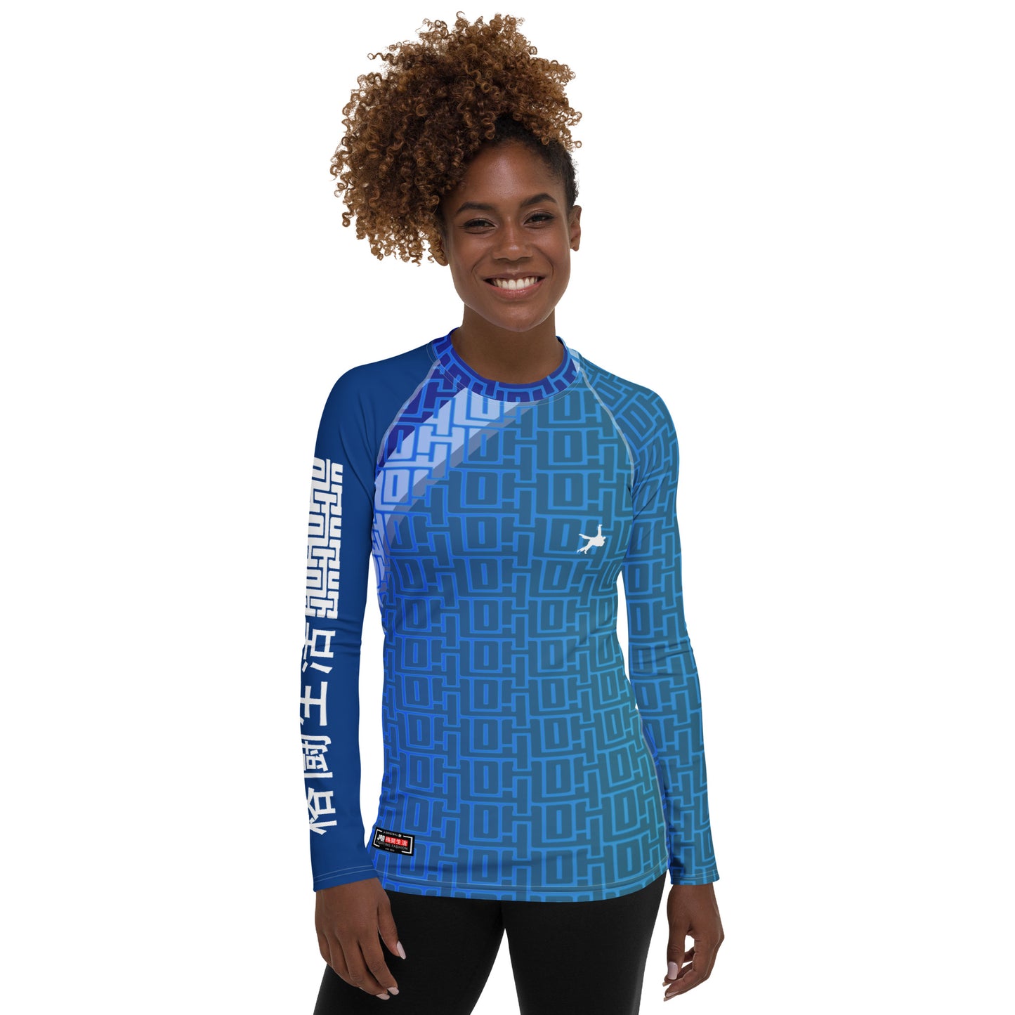 Ultimate Women's Rash Guard 'Blue Fighting Lifestyle' | JAD®