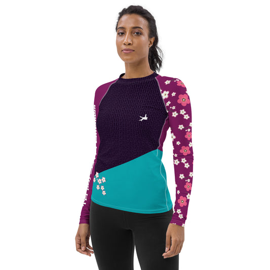 Ultimate Women's Rash Guard 'Fighting Lady Purple' | JAD®