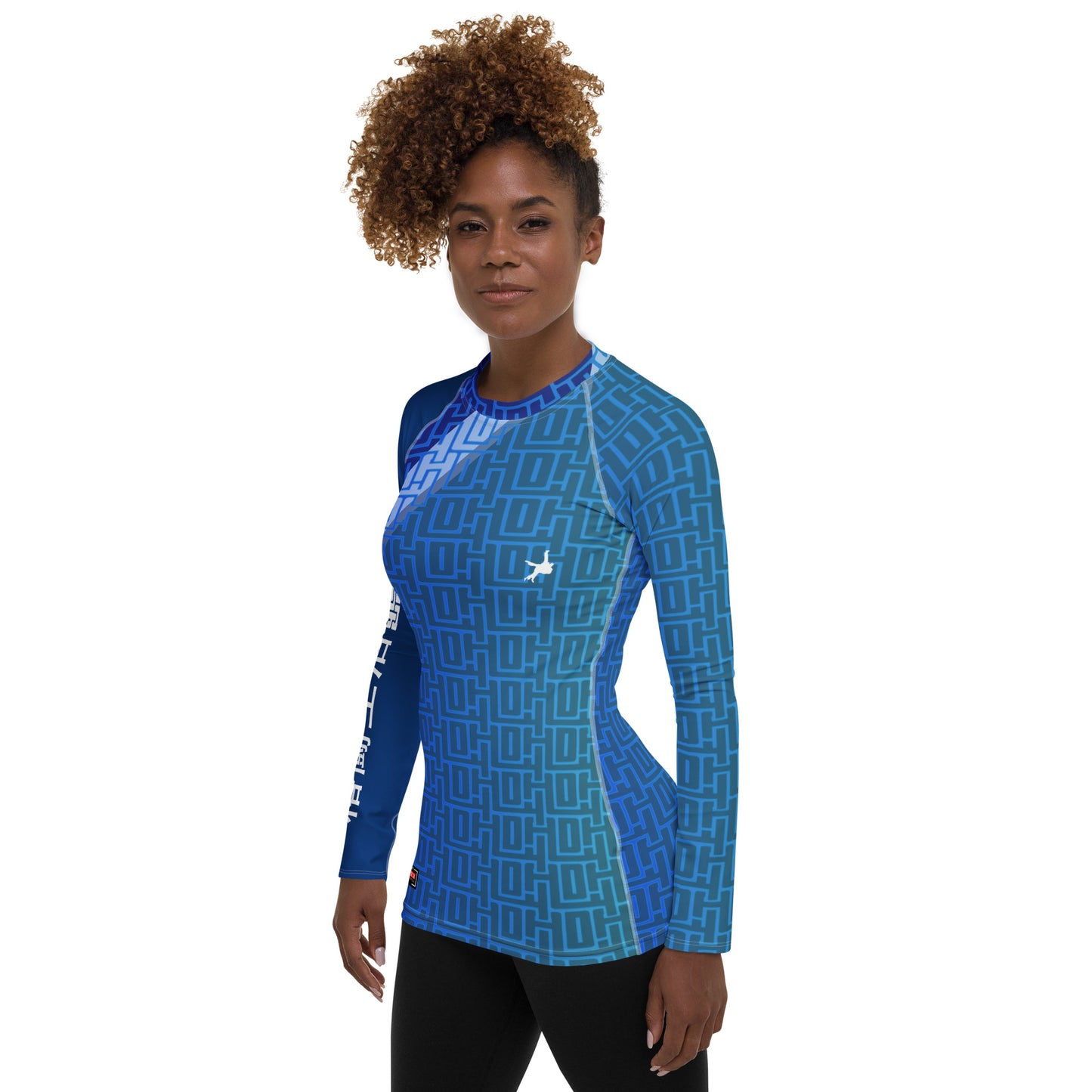 Ultimate Women's Rash Guard 'Blue Fighting Lifestyle' | JAD®