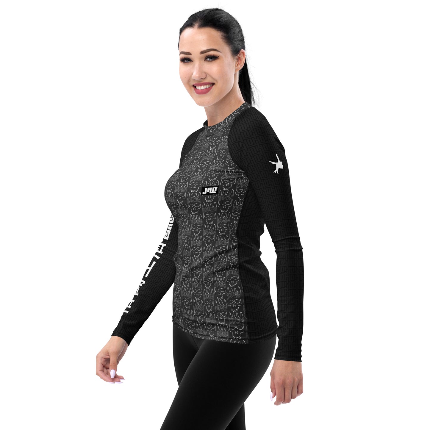 Ultimate Frauen Rash Guard 'Ippon Skull Black' | JAD®