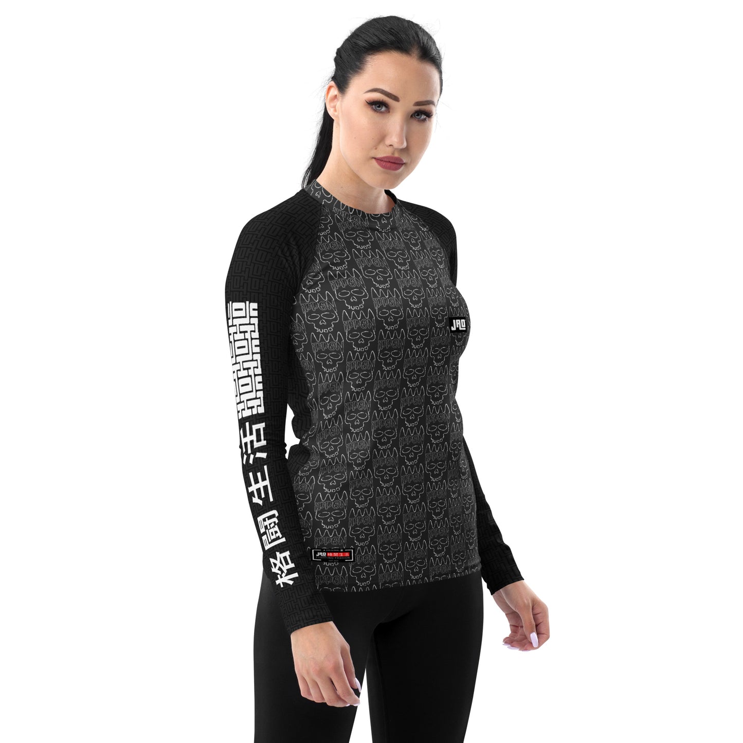 Ultimate Women's Rash Guard 'Ippon Skull Black' | JAD®