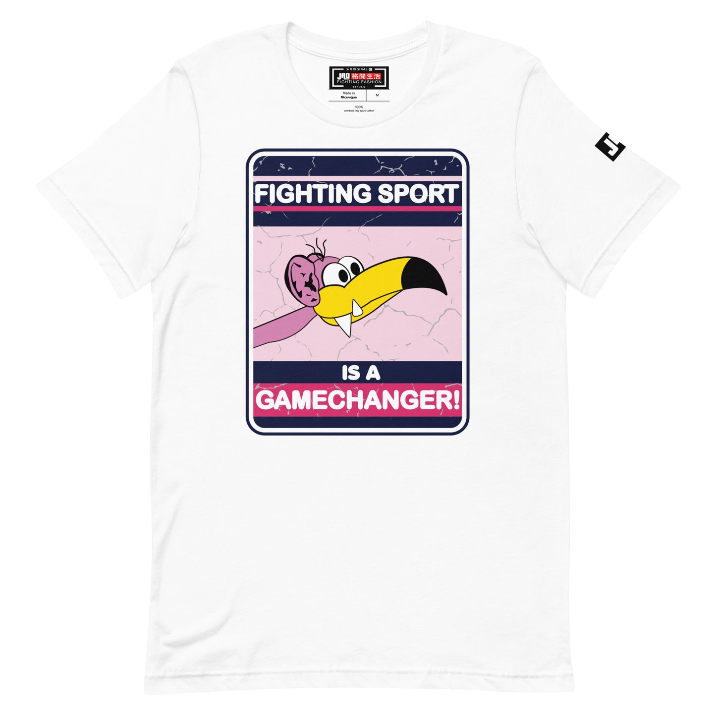 T-Shirt 'Flamingo - Fighting Sport is a Gamechanger' | JAD®