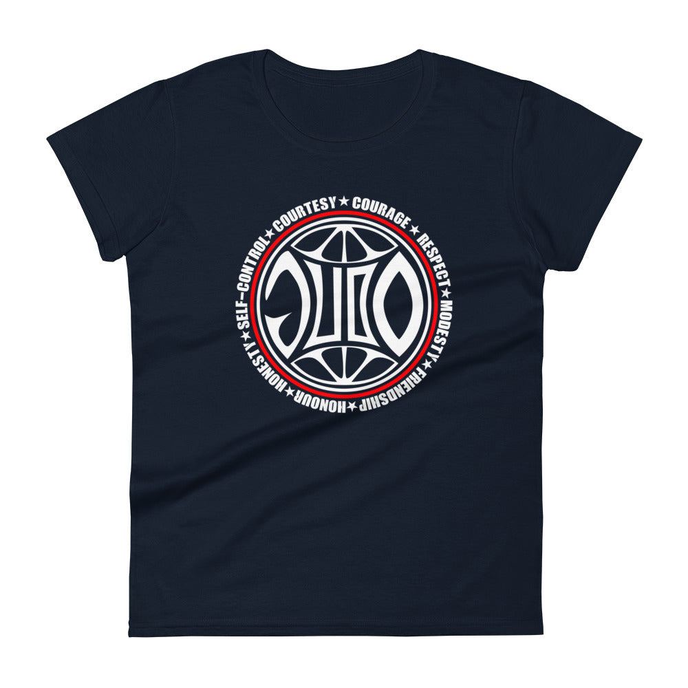 Women's t-shirt 'Judo Values Globus' | JAD®