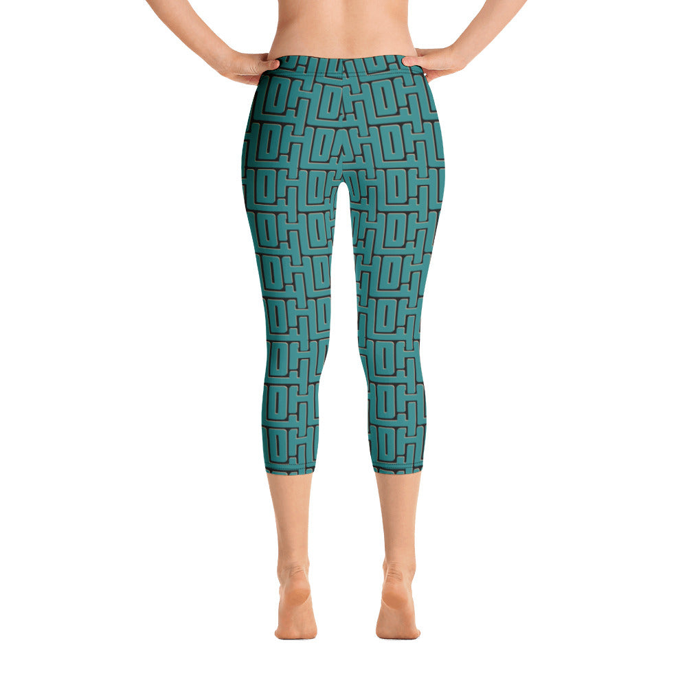 Capri Leggings "JAD Lifestyle Turquoise"