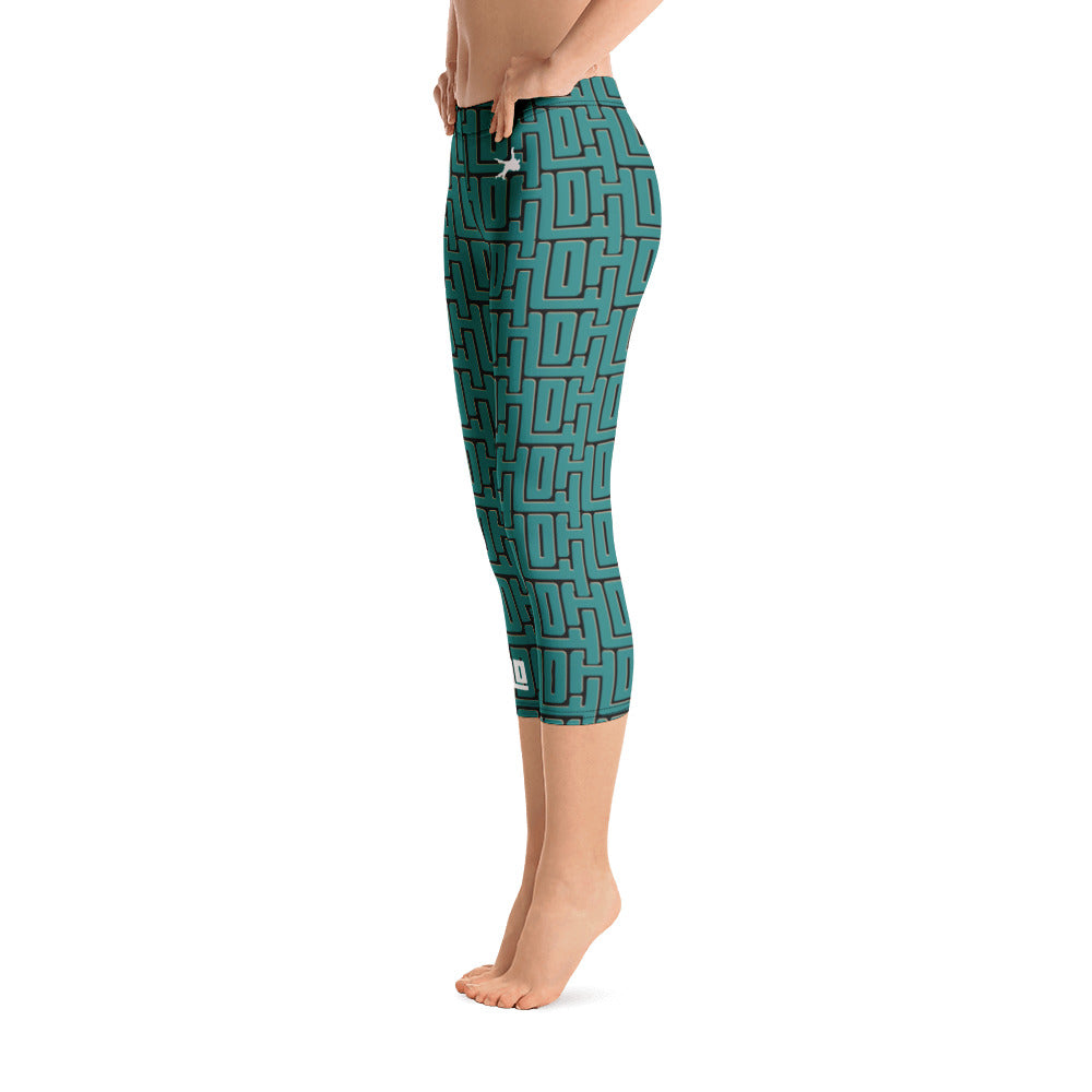 Capri Leggings "JAD Lifestyle Turquoise"