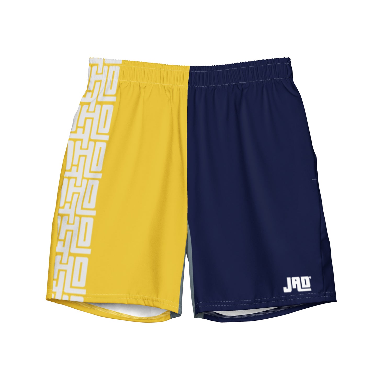 Men's Swim Trunks "JAD Pattern Blue meets Yellow"