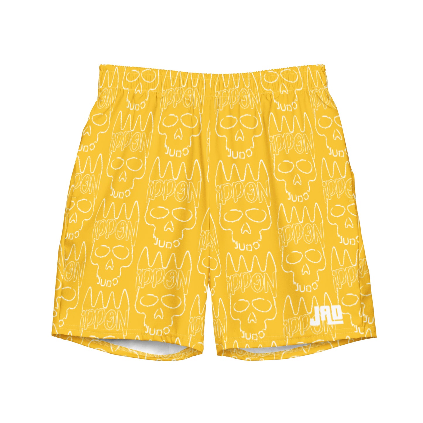 Men's Swim Trunks "Ippon Skull Yellow"