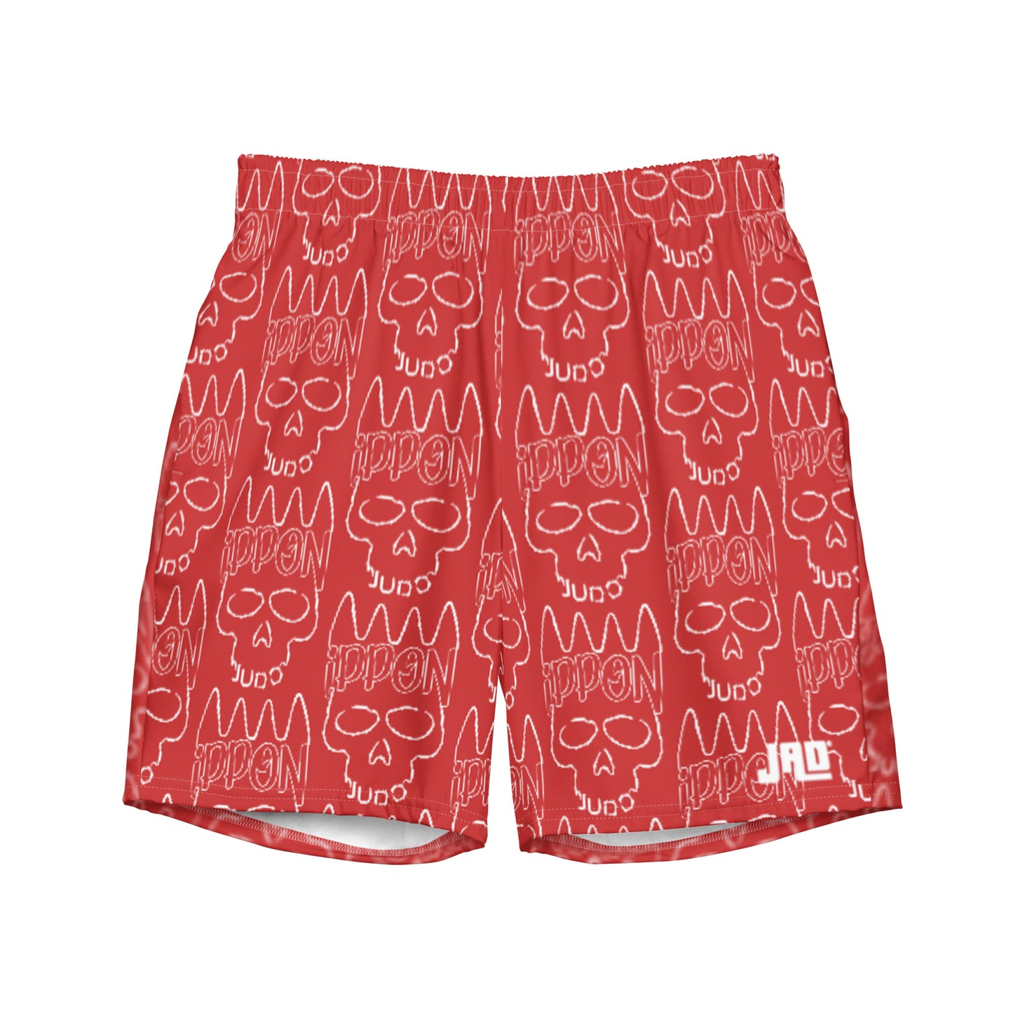 Men's Swim Trunks "Ippon Skull Red"