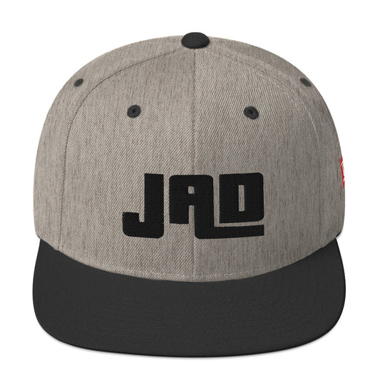 Snapback Hat "JAD Label Respect Grey" 3D Stick