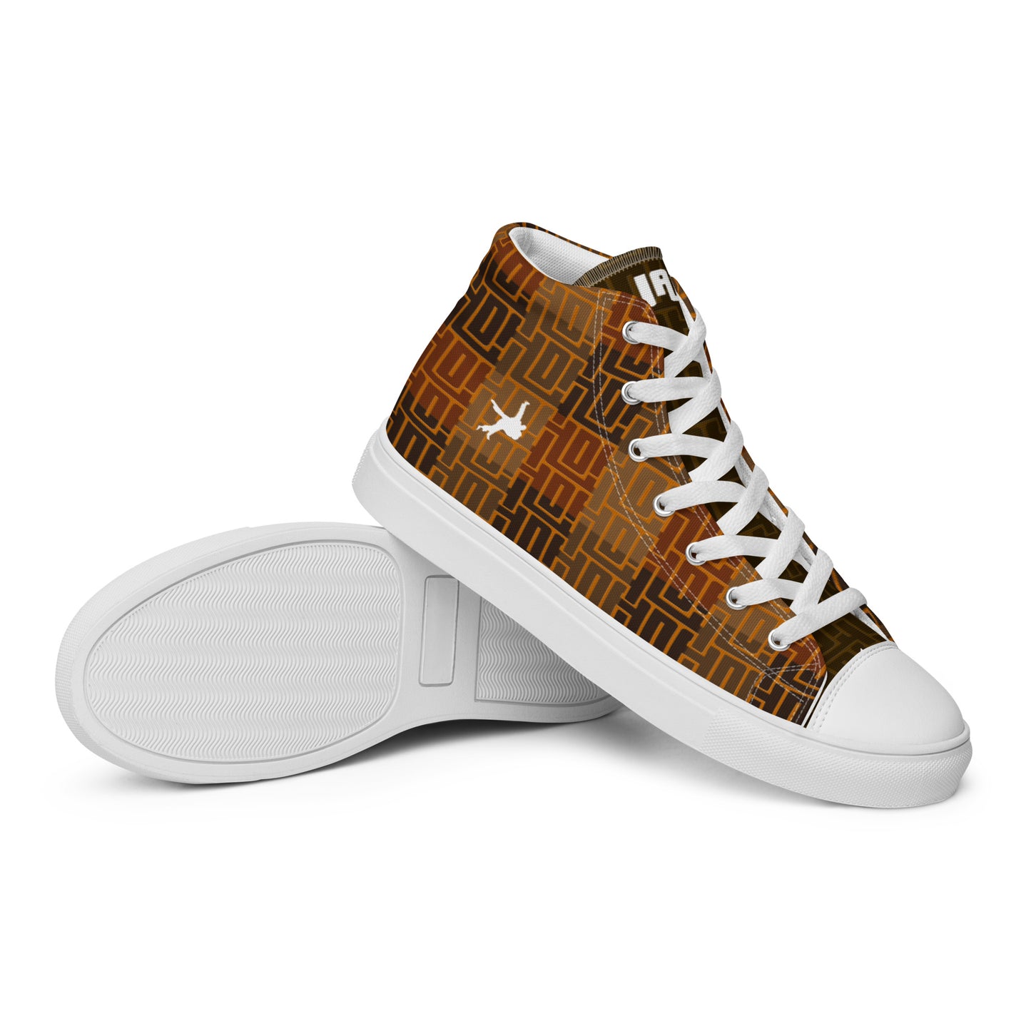 High Top Canvas Shoes "Brown JAD Martial Art"