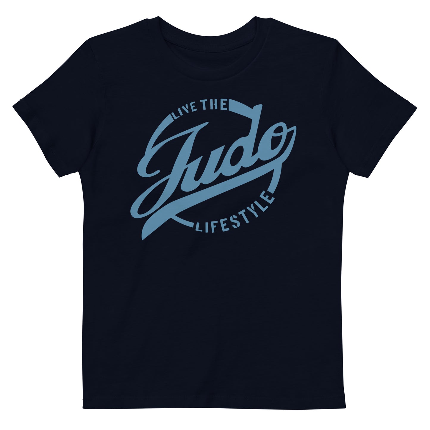 Kids T-Shirt 3-14 years "Live The Judo Lifestyle Blue"