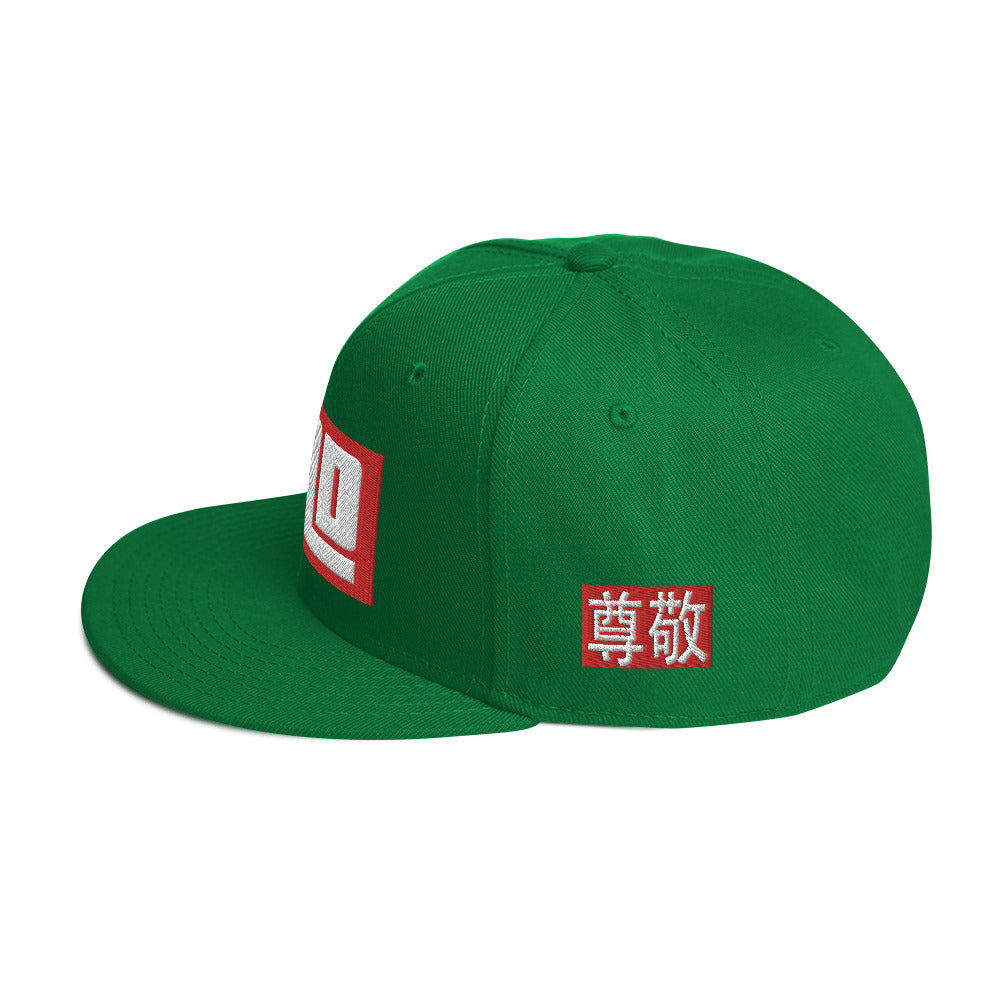 Otto Cap "JAD Label Respect Green" Flat Stick