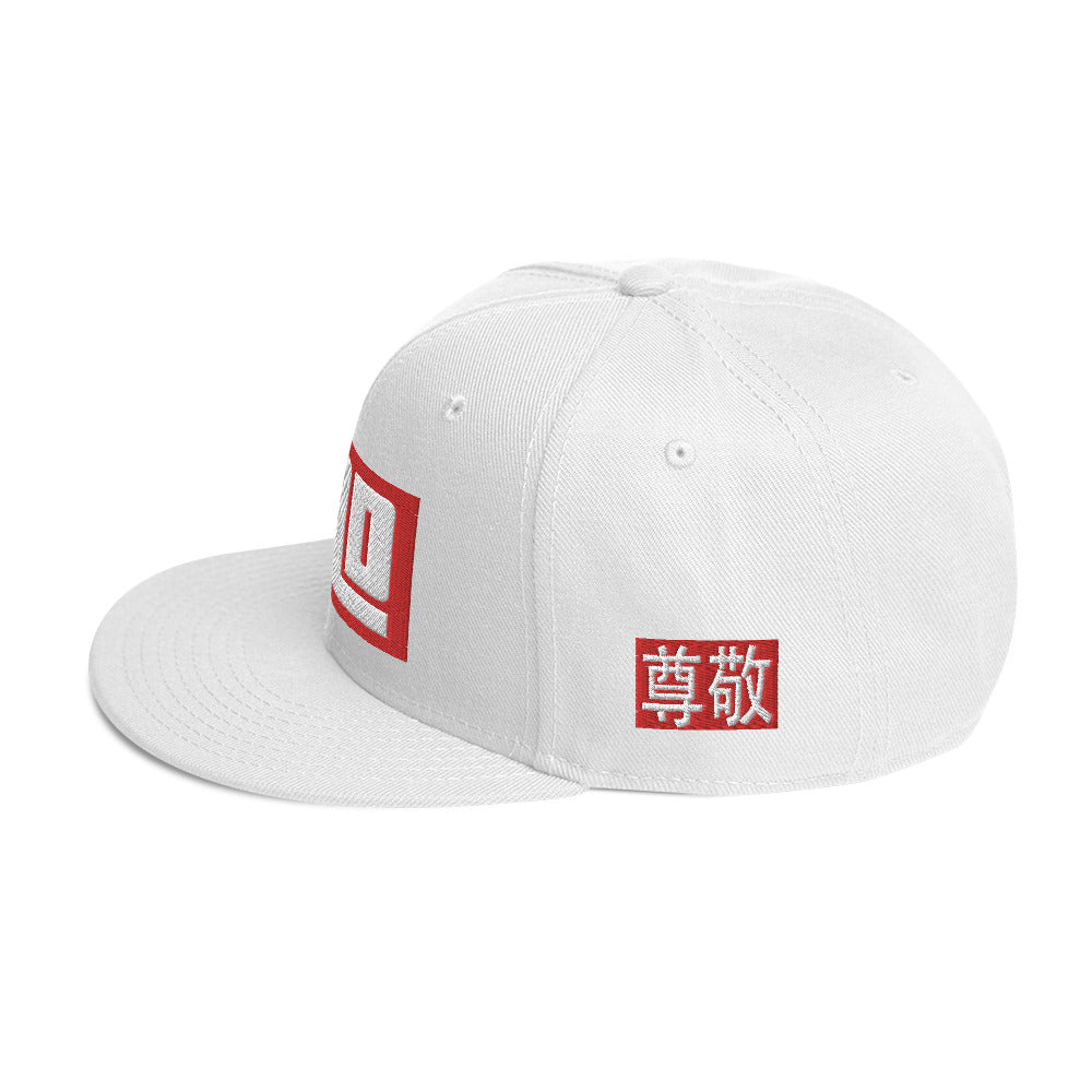 Otto Cap "JAD Label Respect White" Flat Stick