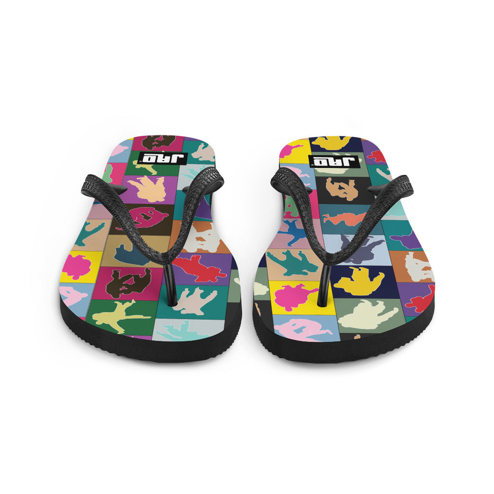 Flip-Flops "Colorful Judo Squares"