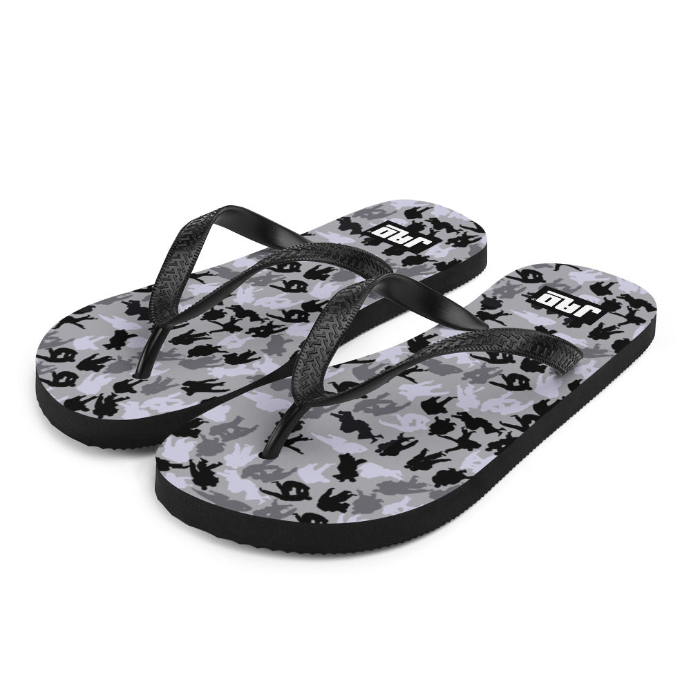 Flip-Flops "Throw Camouflage  Black & White"