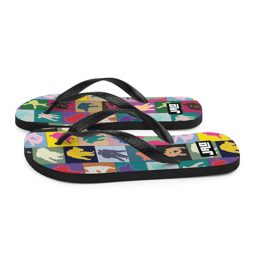 Flip-Flops "Colorful Judo Squares"