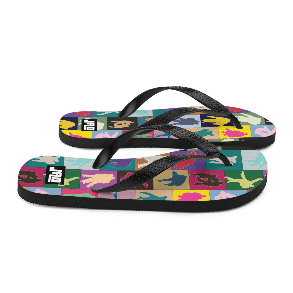 Flip-Flops "Colorful Judo Squares"