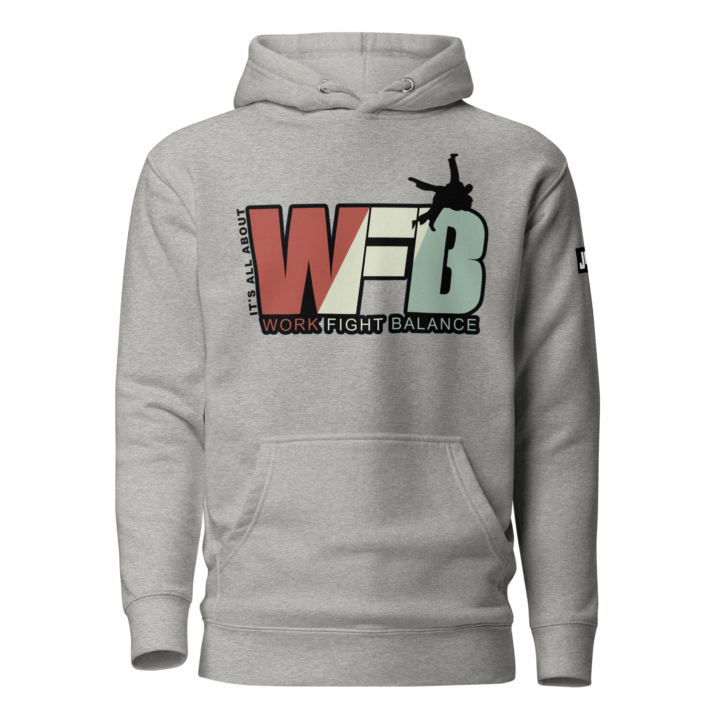 Hoodie 'Work Fight Balance Creme' | JAD®