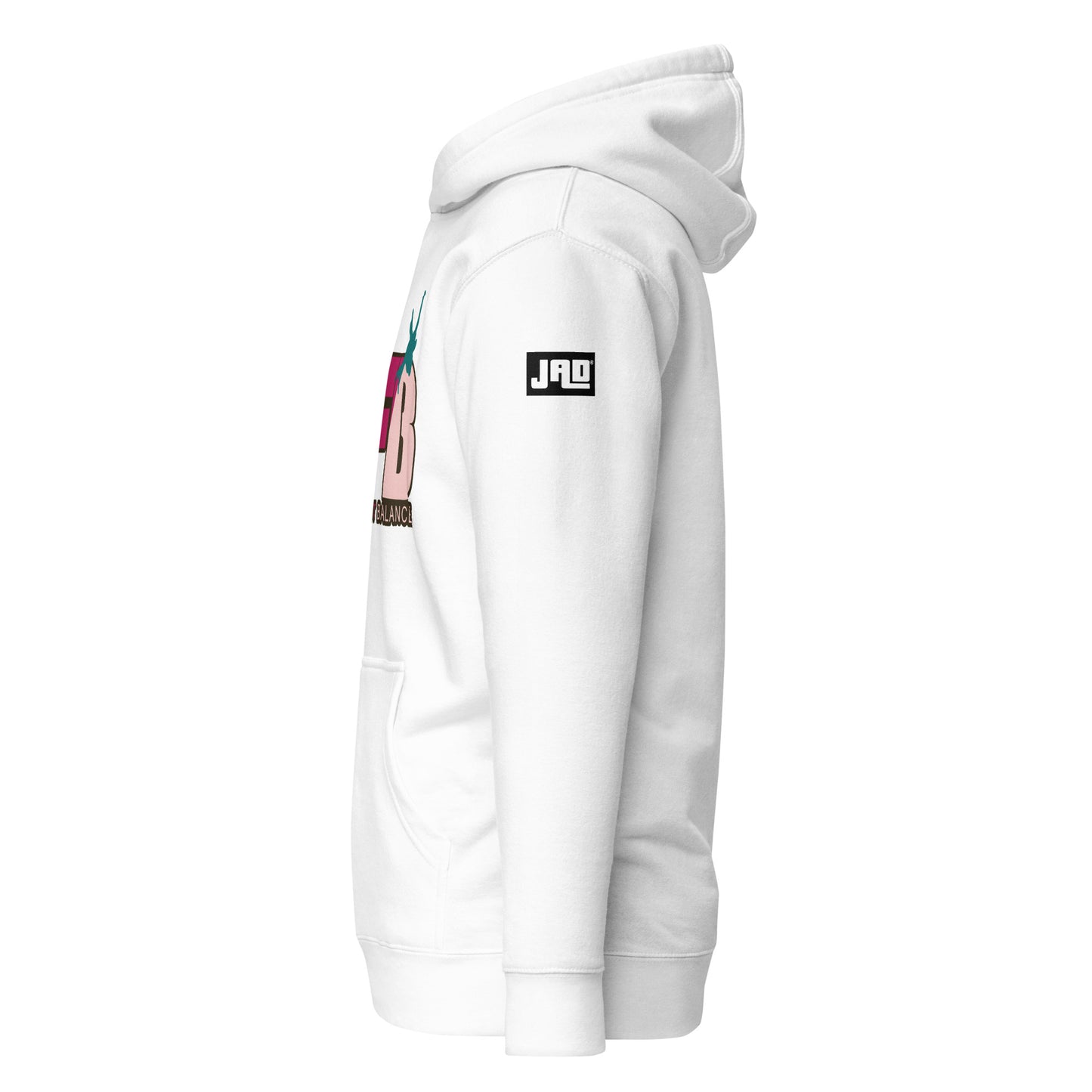 Hoodie 'Work Fight Balance Pink' | JAD®